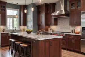 beautiful modern kitchen, recently remodeled with granite countertops, state of the art appliances and designer cabinetry
